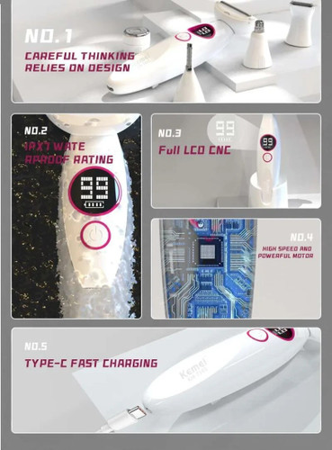 ست اصلاح ۱۱ کاره بانوان کیمی مدل KM-7101